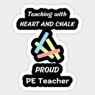 pe teacher / physical education teacher gift idea design Sticker